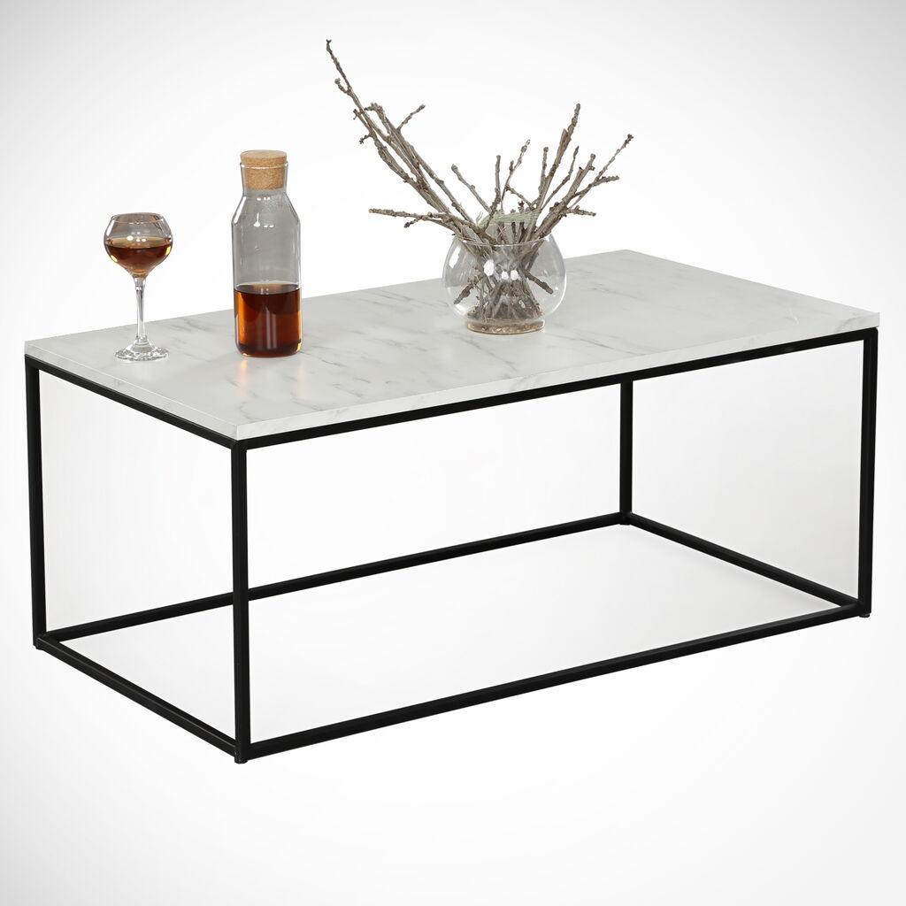 Hanah Home Cosco Marmo Klub sto, 95x43x55cm, Bijeli