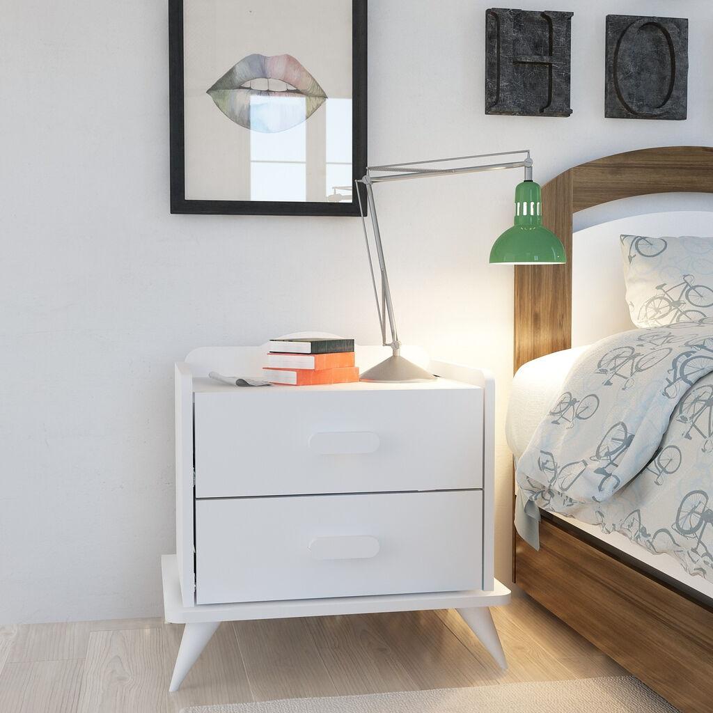 Noćni ormarić Hanah Home Andaz, bijeli