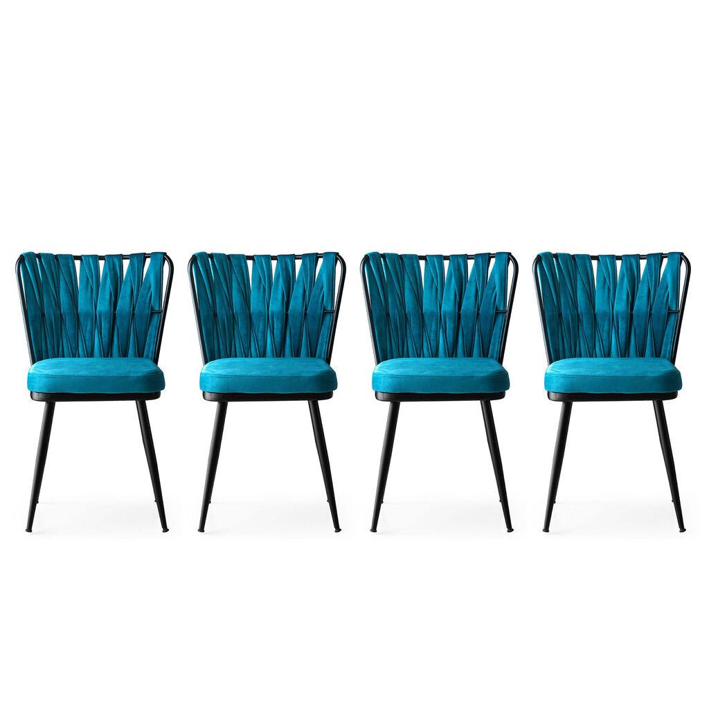 Hanah Home Kusakli 228 V4 stolica, 4 dijela, plava