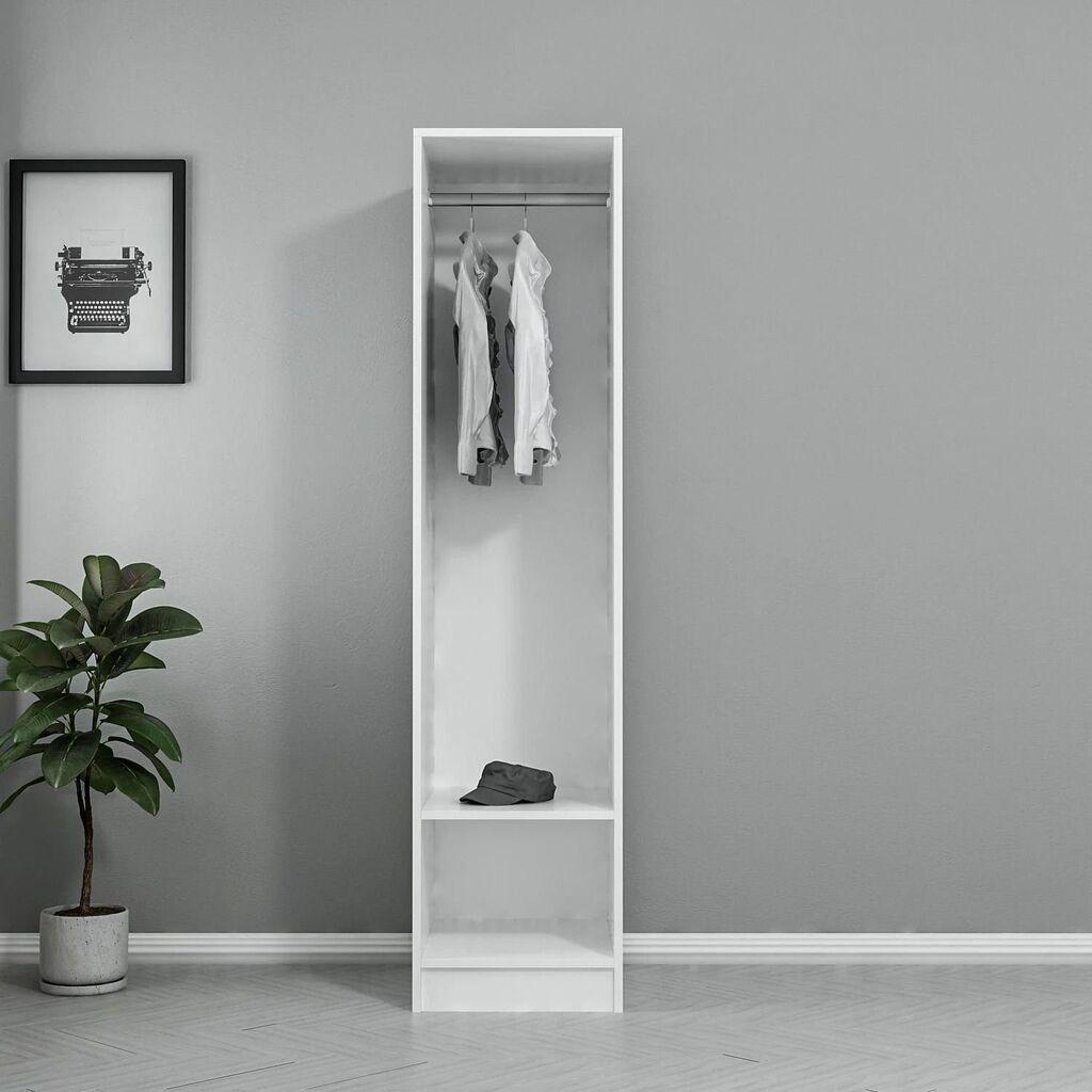 Hanah Home Kale 190 Bijeli ormar, 45x190x52cm