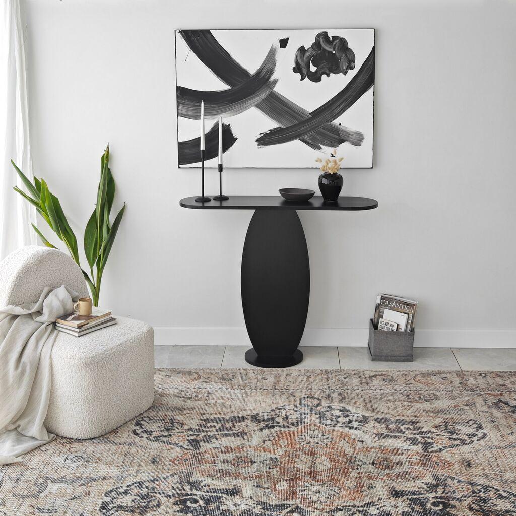 Hanah Home Ellittica polica, crna