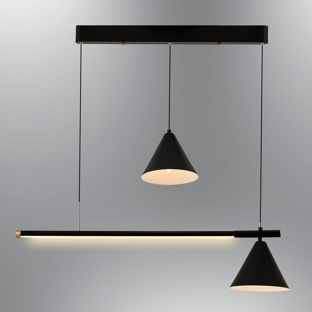 Opviq Luster L1101, 90x18x120 cm, 1x15W, LED i 2xE14 40W