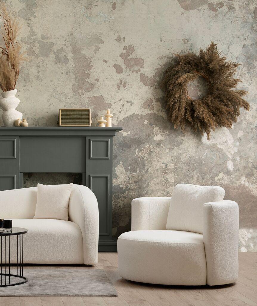 Atelier del Sofa Fotelja Asos Krem 100x71x105cm Krem