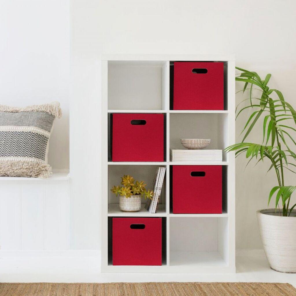 Aberto Design set kutija za odlaganje HMY-6358, 4 dijela, crvena