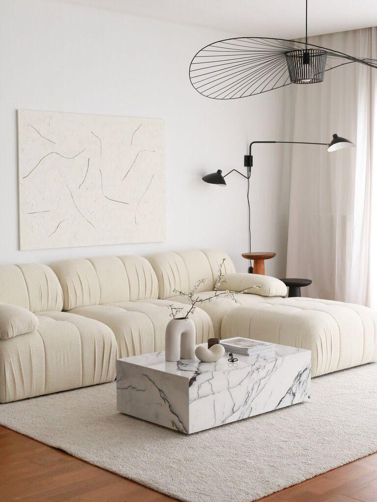 Atelier del Sofa Kutna sofa Soli 267x74x149cm Bijela