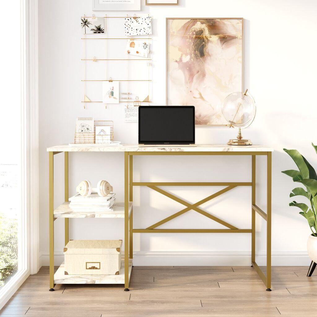 Hanah Home VG23 GE Radni sto 120x75x60 cm, Bijela