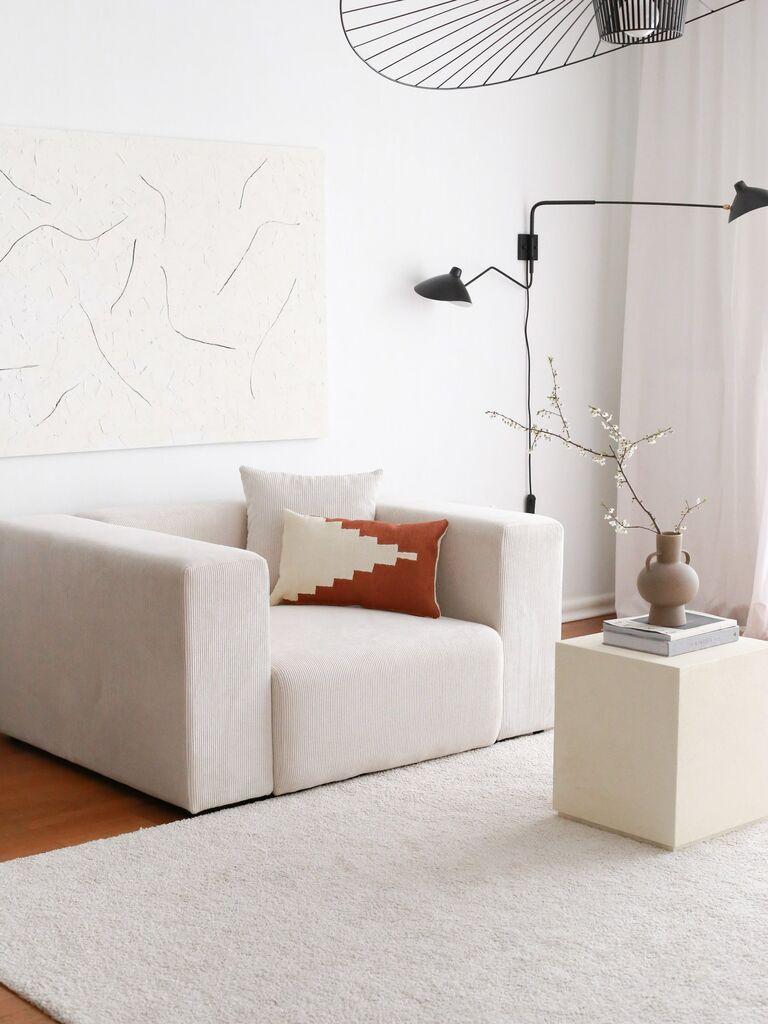 Atelier del Sofa Fotelja Yolo 139x89x110cm Bijela