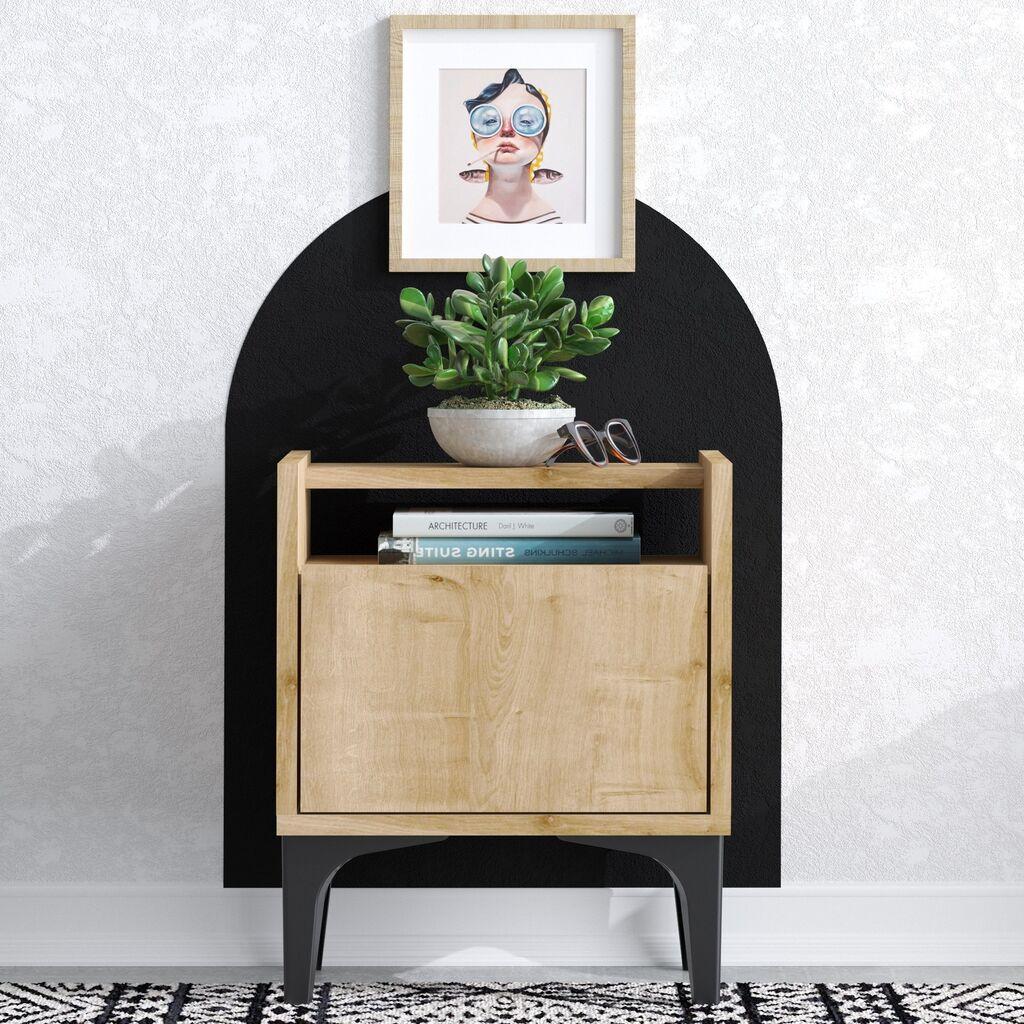 Hanah Home Noćni ormarić Zeze 40x50x35cm Hrast