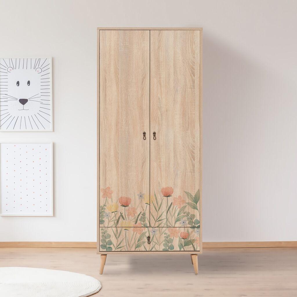 Hanah Home City Gardrop Tulip Ormar, 80x190x45cm, Bež