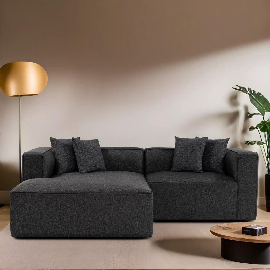Atelier del Sofa Kutna garnitura Mora XL 230x69x180cm Antracit
