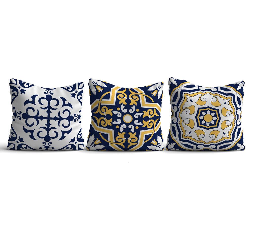 Aberto Design Set od 3 jastučnice 43x43cm Šarene