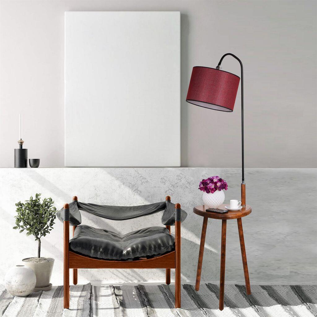 Opviq Podna lampa Demet, 160 cm, E27, boja lješnjaka