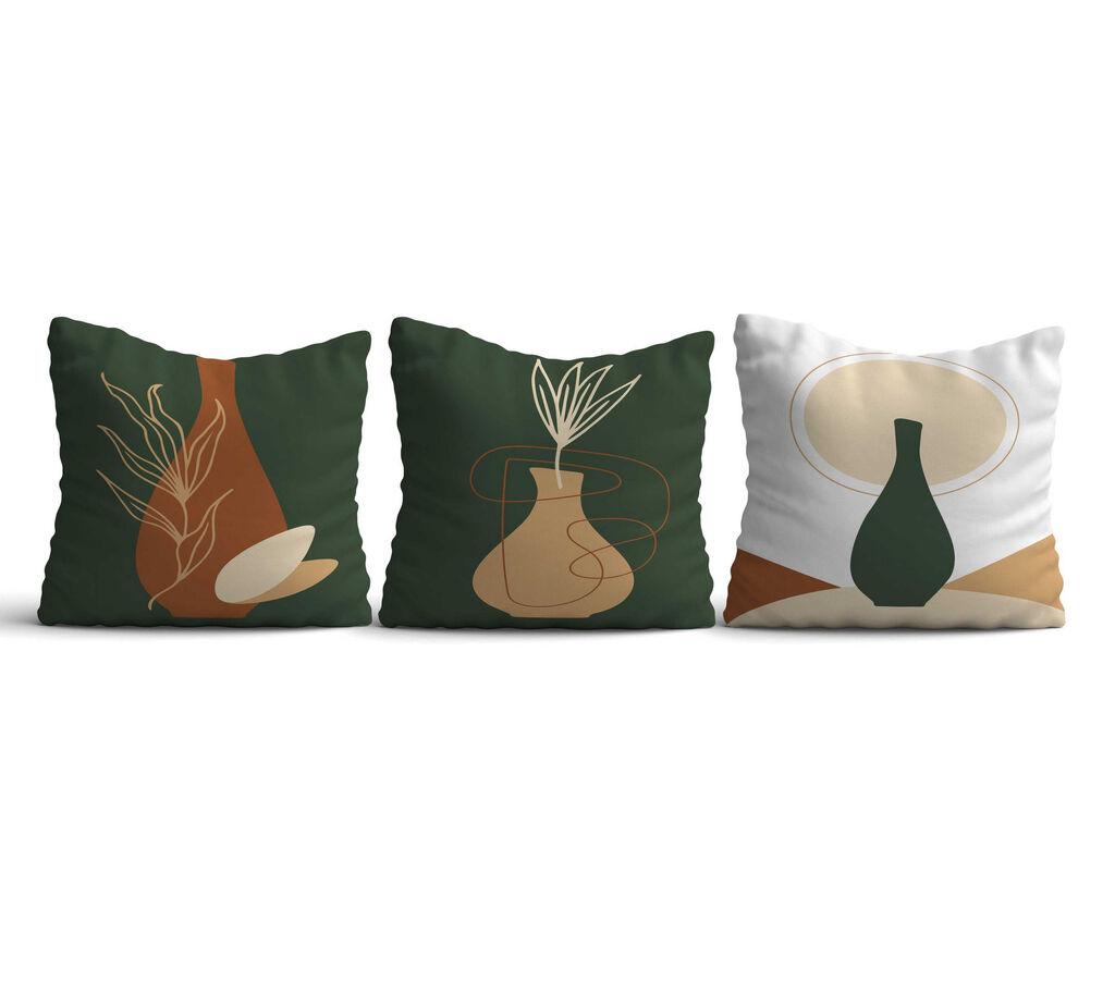 Aberto Design HMI KIR 127 Set od 3 ukrasna jastuka, 43 x 43 cm, Šareni
