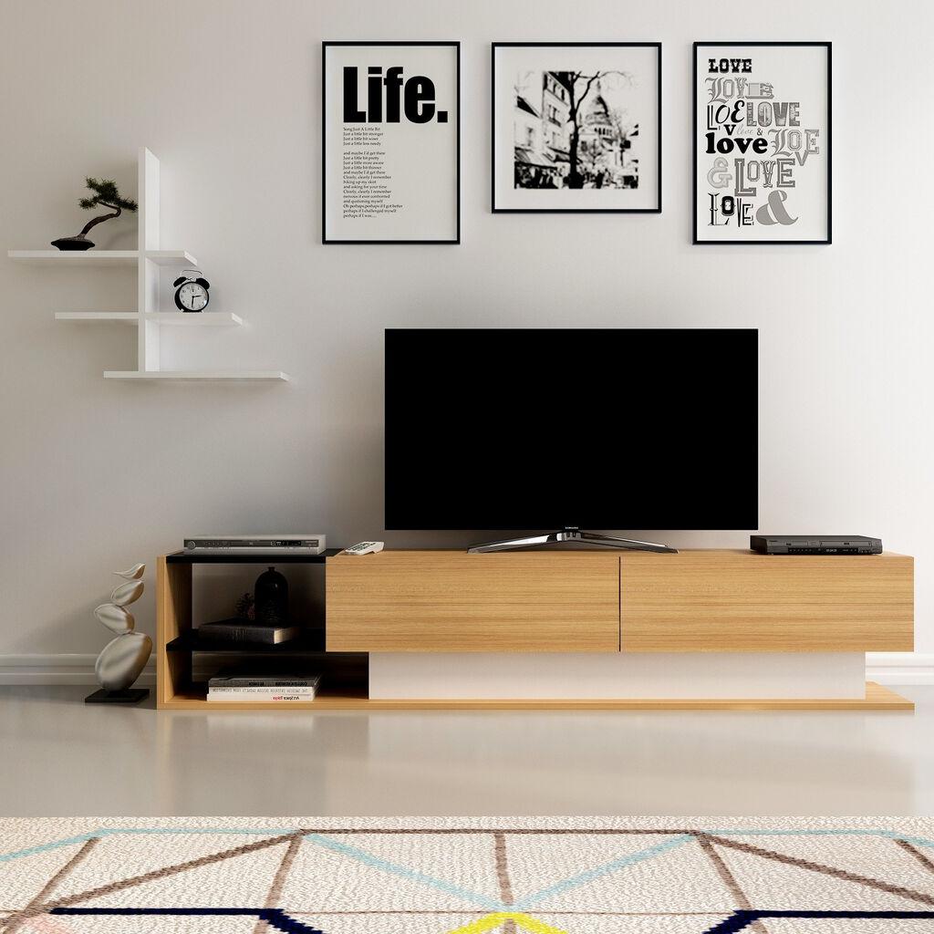 Hanah kućna TV komoda Liza Hrast-Bela