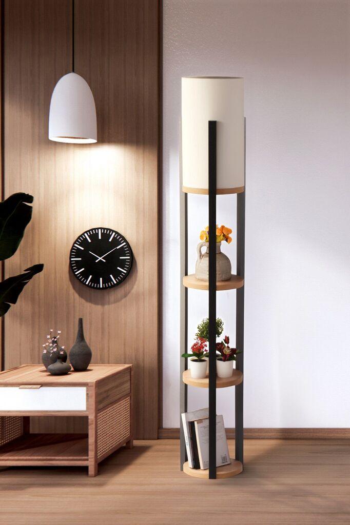Opviq Circle Nora SRC podna lampa, bijela
