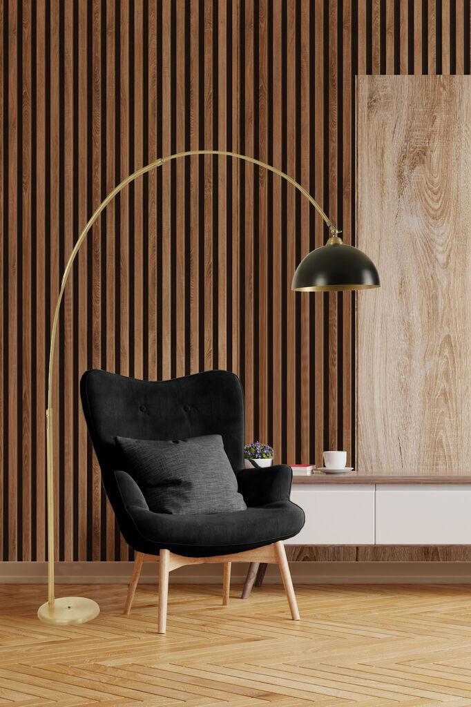 Opviq podna lampa Deve Retro 3, 155-220 cm, E27, zlatne boje