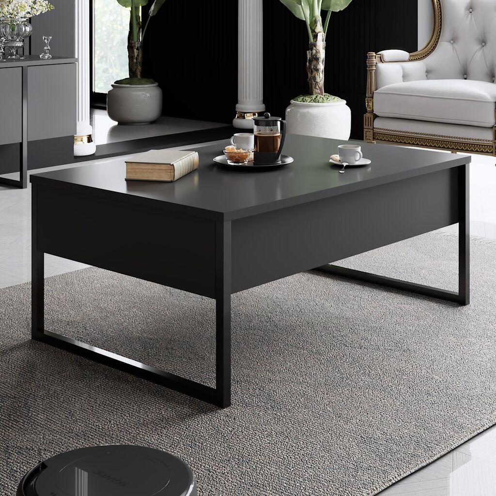 Hanah Home Luxe sto za dnevni boravak, crni