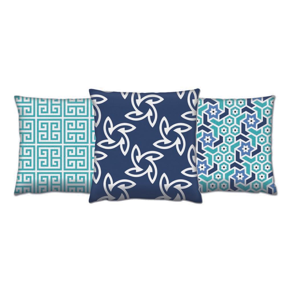 Aberto Design Set od 3 jastuka 43x43cm Šareni