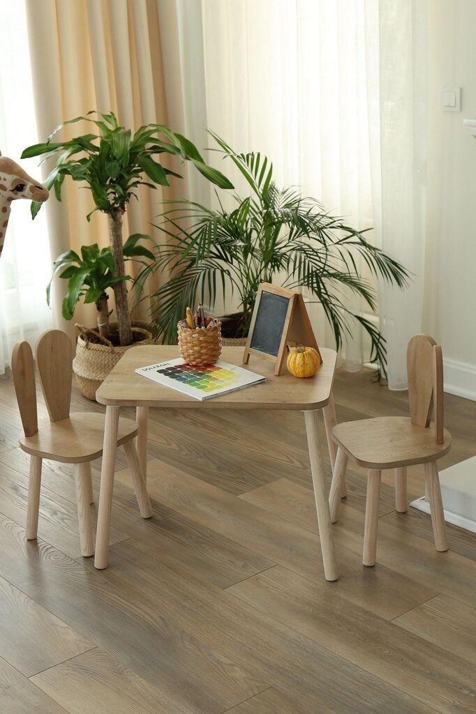 Hanah Home Dječiji set Bunny One Set stolica, Stol i stolica, Bež