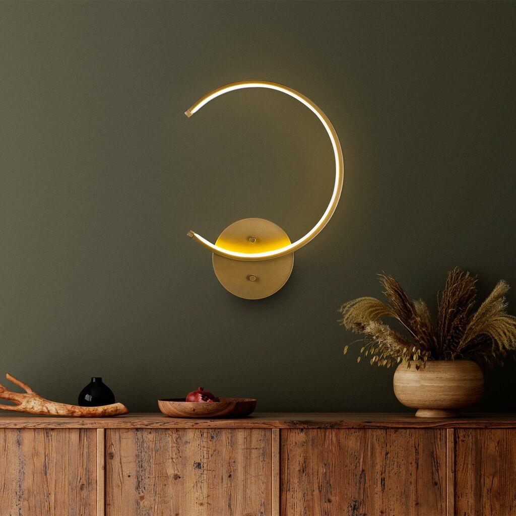 Opviq Moon 13329 Zidna lampa, zlatna