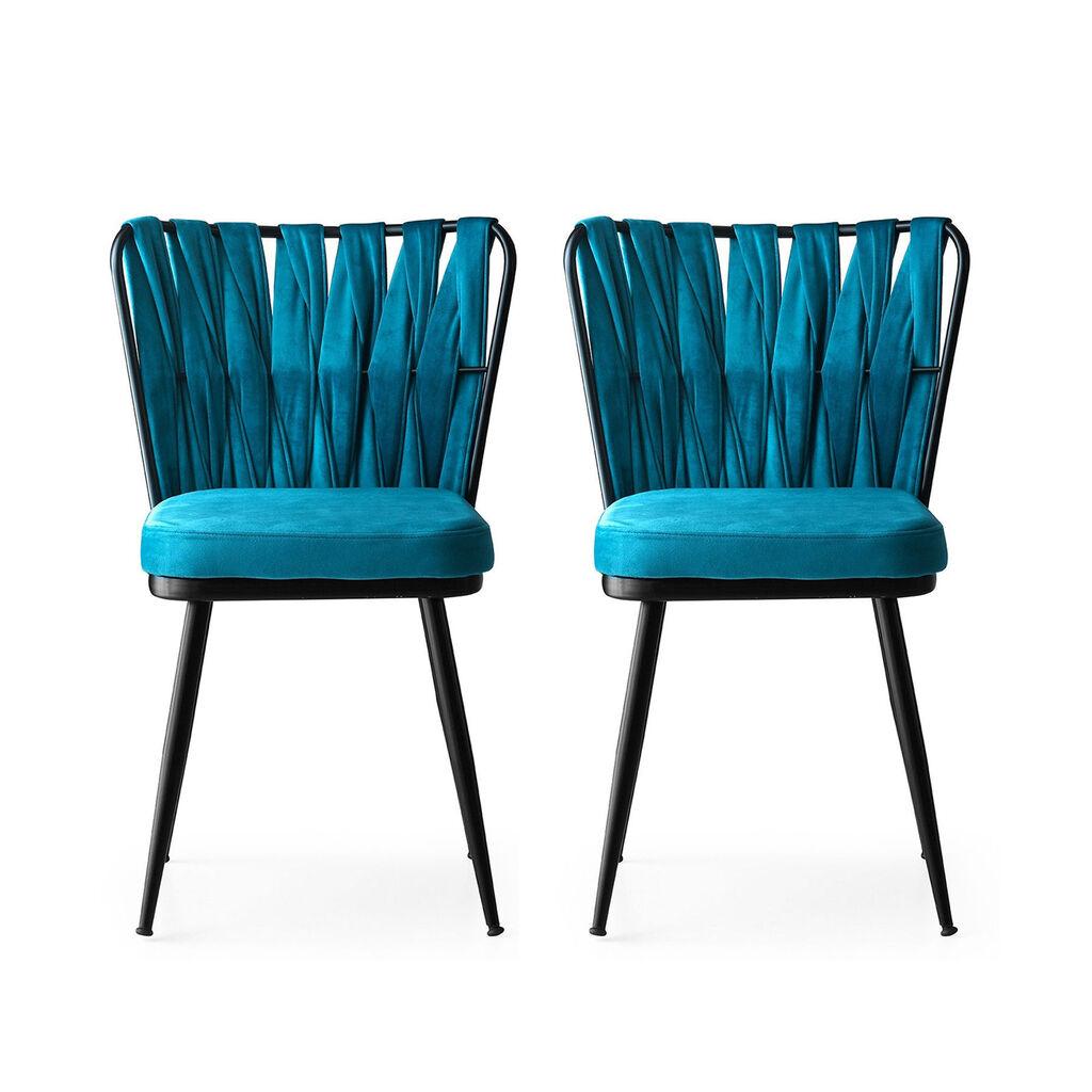 Hanah Home Kusakli 228 V2 Stolica, 2 dijela, Plava