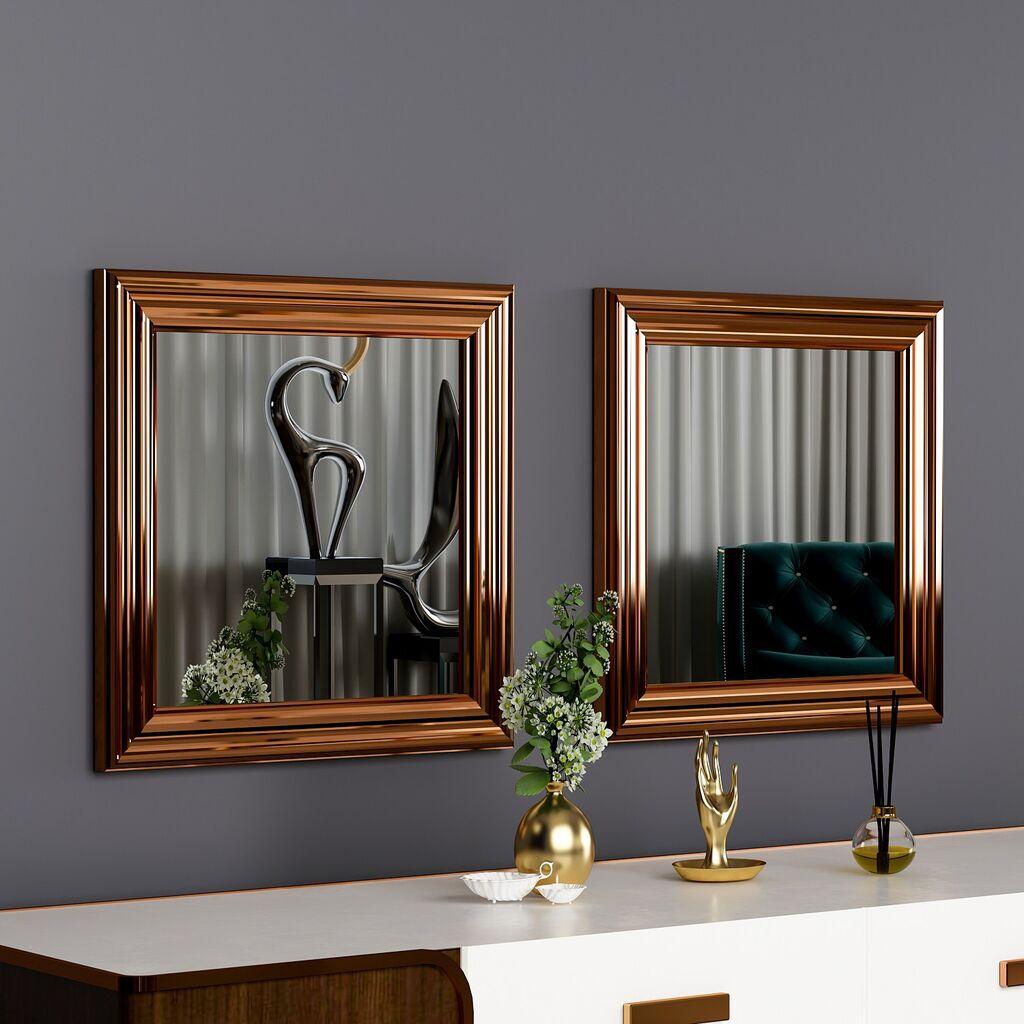 Hanah Home Set od 2 ogledala, bronza