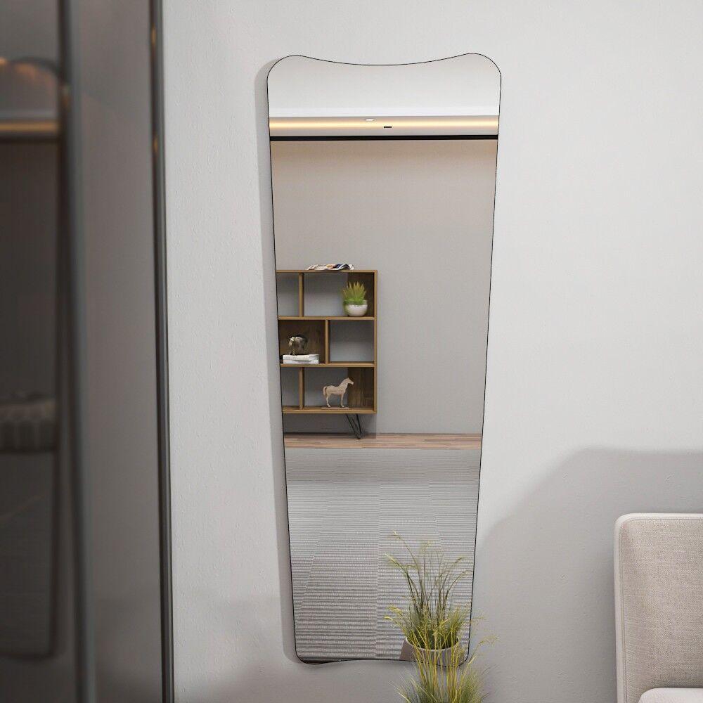 Hanah Home ogledalo prozirno-crno