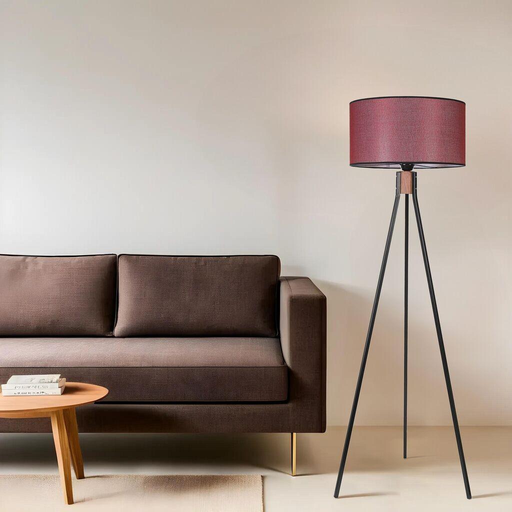 Opviq Podna lampa Fisco, 155 cm, E27, Crna