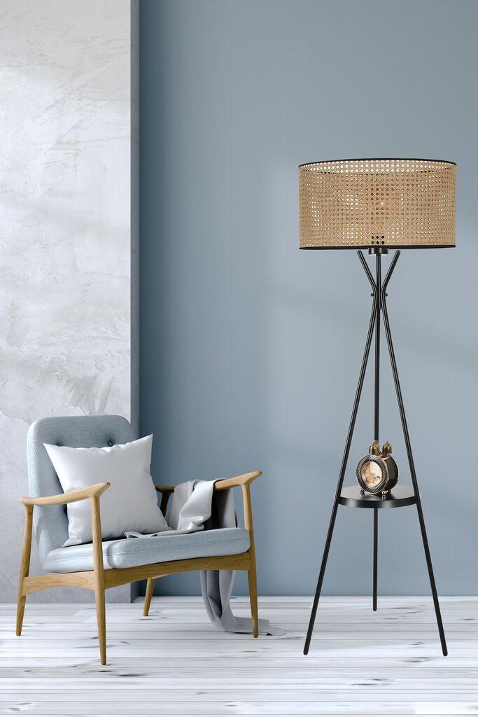 Opviq 534LUN3715 Podna lampa, Smeđa