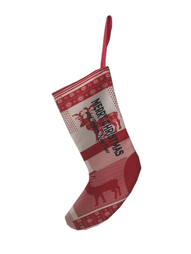 Aberto Design Božićna ukrasna čarapa Crp005, 35x18 cm, Šarena
