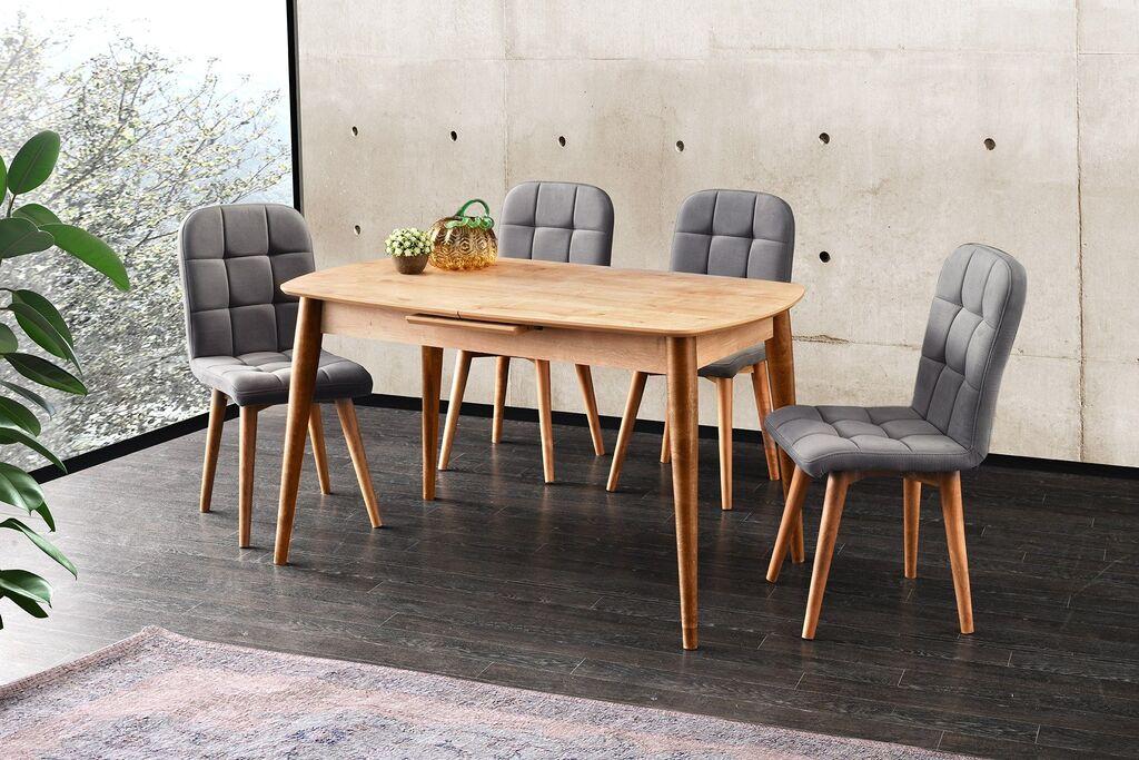 Hanah Home Retro 1192 Trpezarijski sto, smeđa
