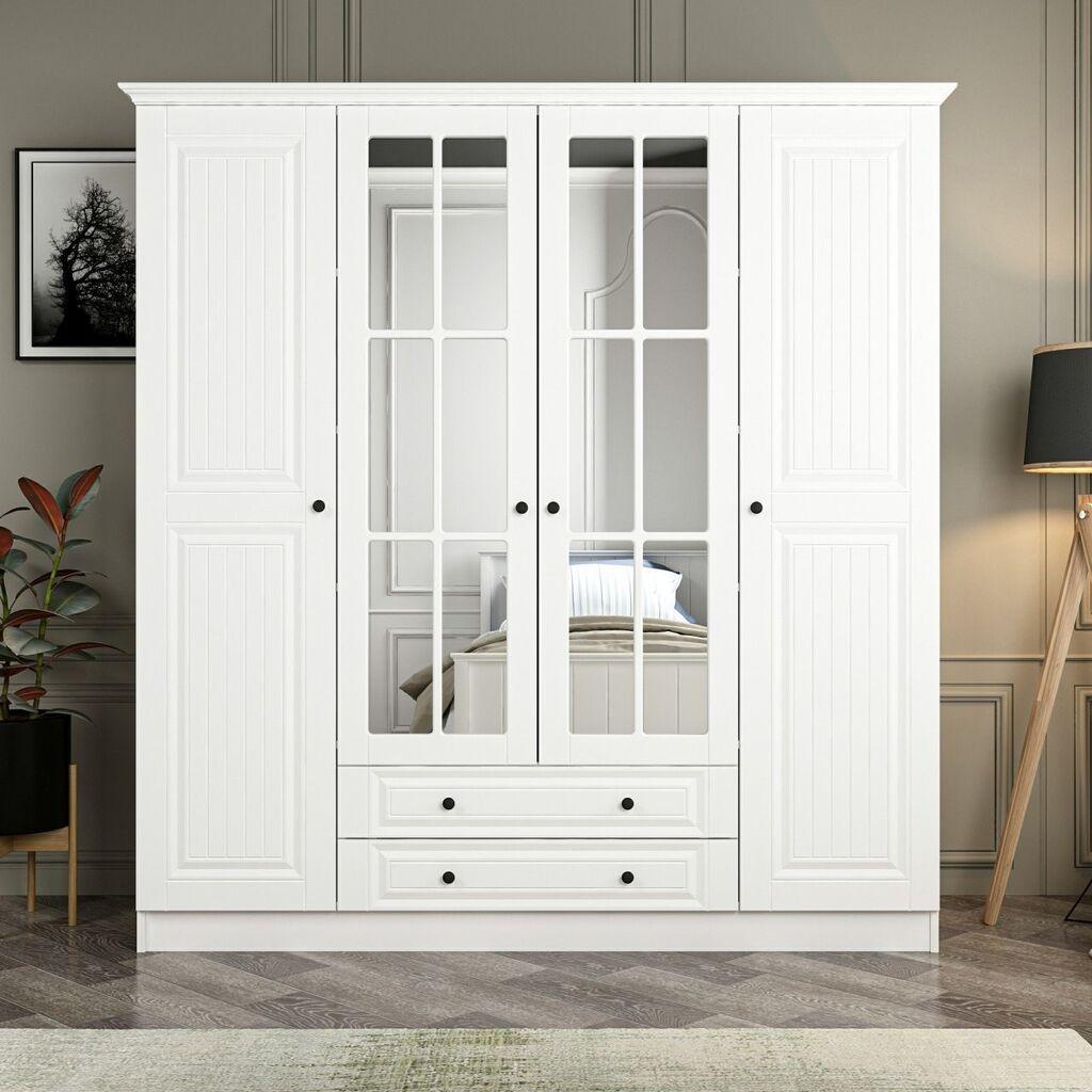 Hanah Home Kale 4017 Ormar, 180x190x52cm, Bijeli