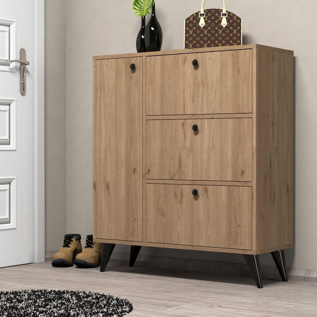 Hanah home Ormarić za cipele 90x105x35cm Hrast