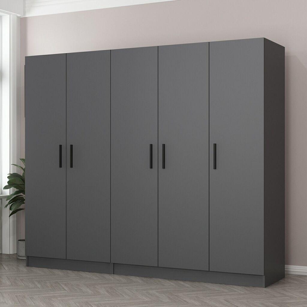 Hanah home Ormar Kale 225x210x52cm Antracit