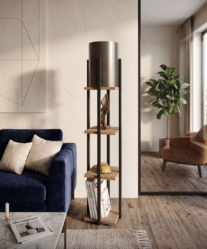 Opviq Podna lampa Nora, 135 cm E27, Crna
