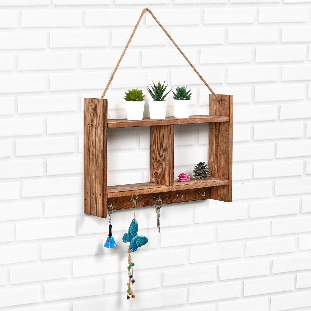 Aberto Design Kuhinjska polica za začine, 50x10x35cm, Smeđa