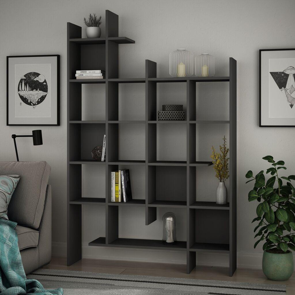 Hanah Home Polica 122x188x25.5cm Antracit