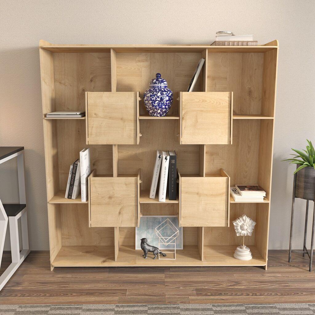 Hanah Home Polica 136,7x138x27,5cm Hrast