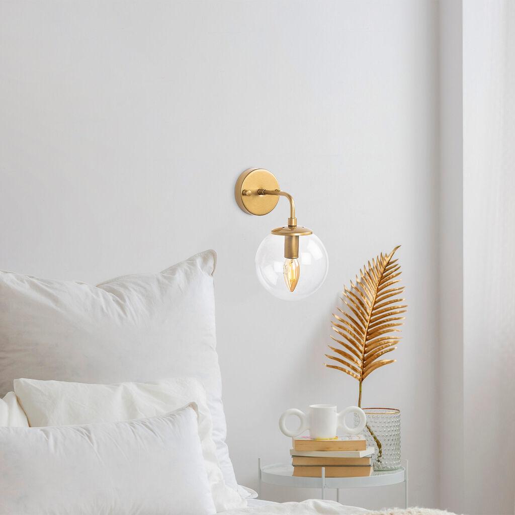 Opviq Zidna lampa E14 Max 40W, Zlatna