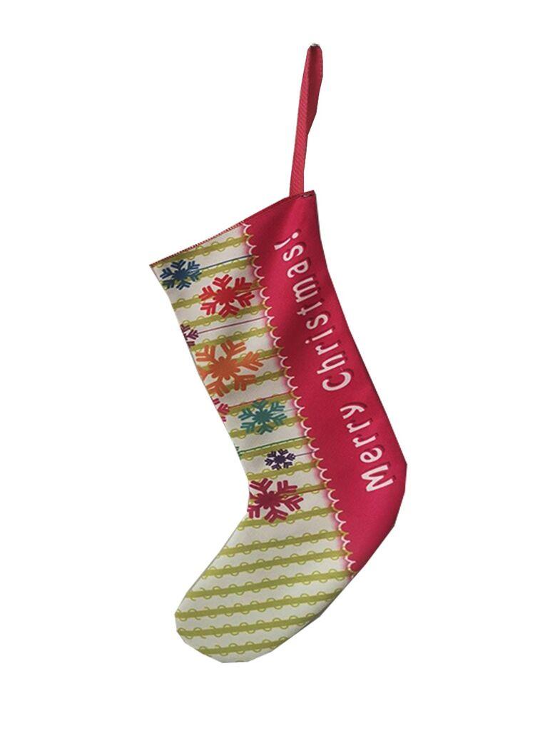 Aberto Design Božićna ukrasna čarapa Crp009, 35x18 cm, Šarena