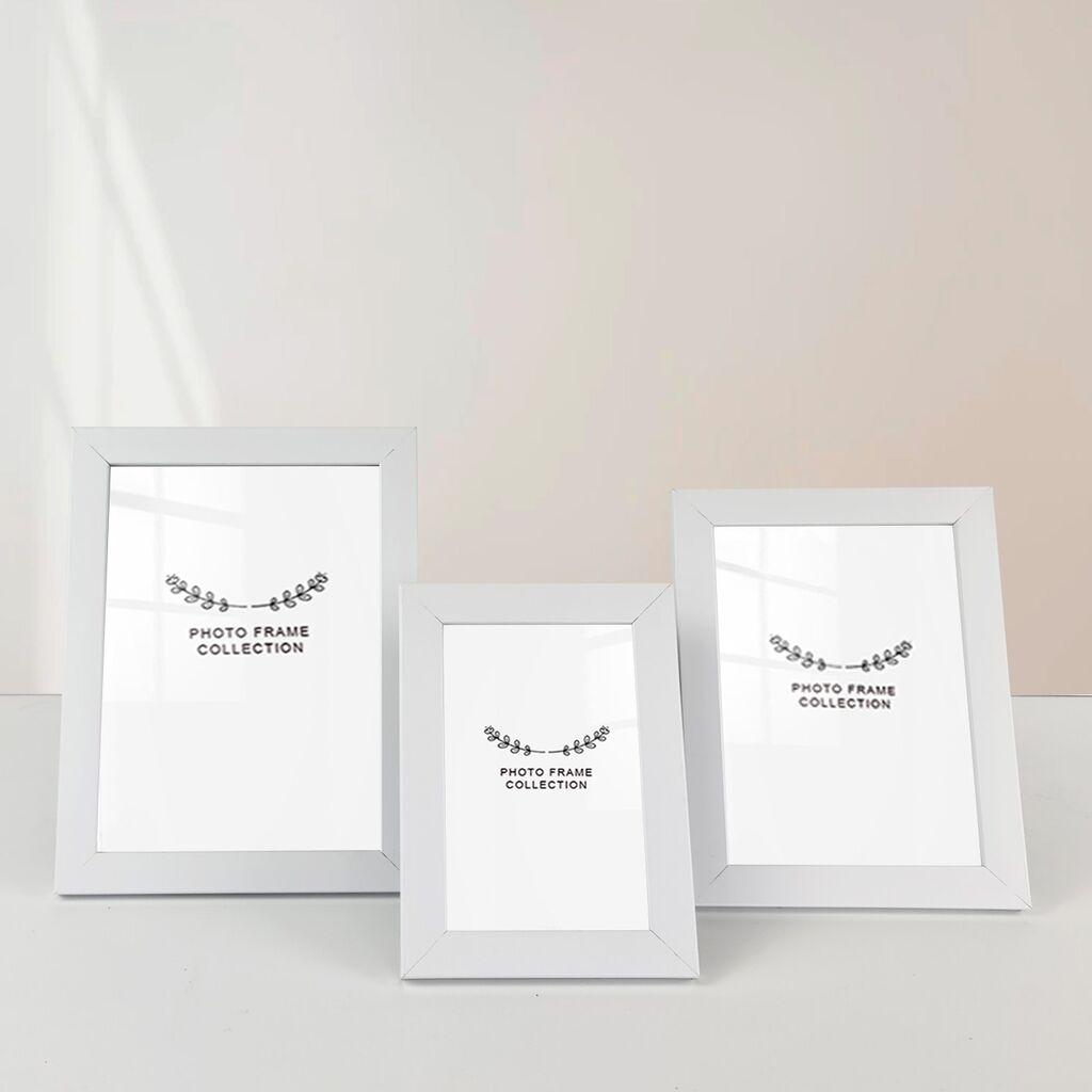 Aberto Design Set okvira za slike 3SFC1019, 10x15cm, 13x18cm, 15x21cm, 3 komada, Bijela