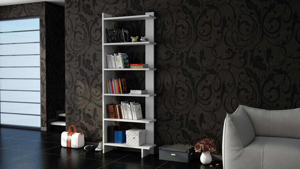 Hanah Home Polica 46,8x170x21,7cm Bijela