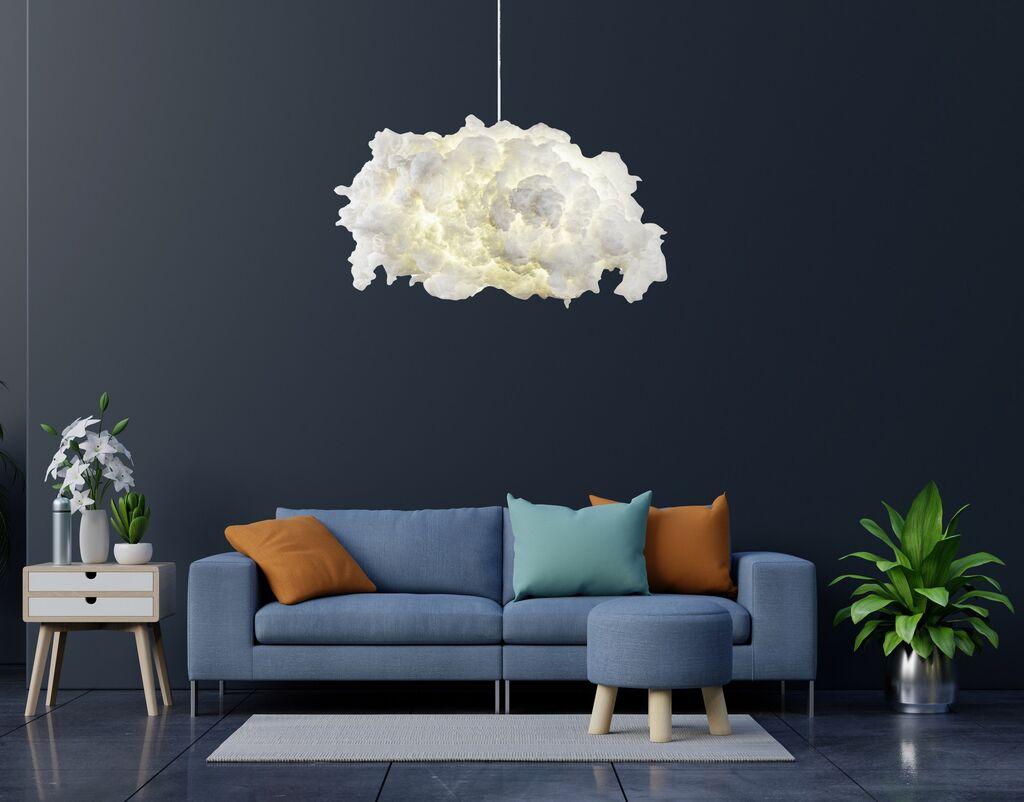 Opviq Luster Serenity Bijeli oblak, 60 x 45 cm, Bijela