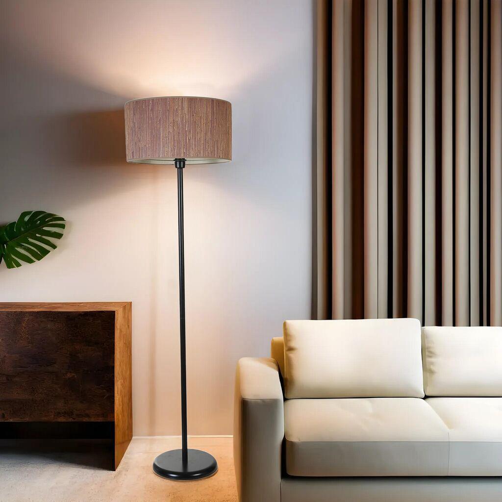 Opviq Podna lampa Bambu 04, 162 cm, E27, Crna
