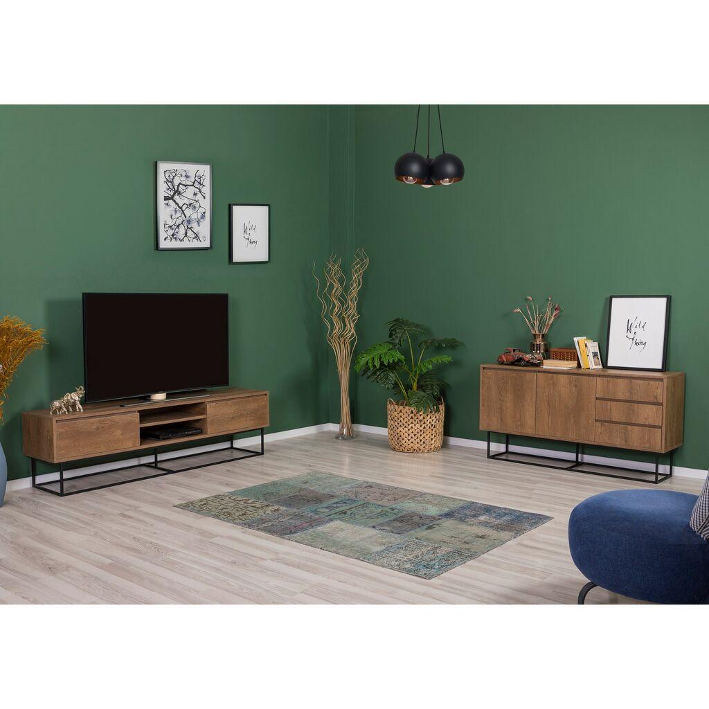 Hanah Home Set TV komoda i klub stolić, orah