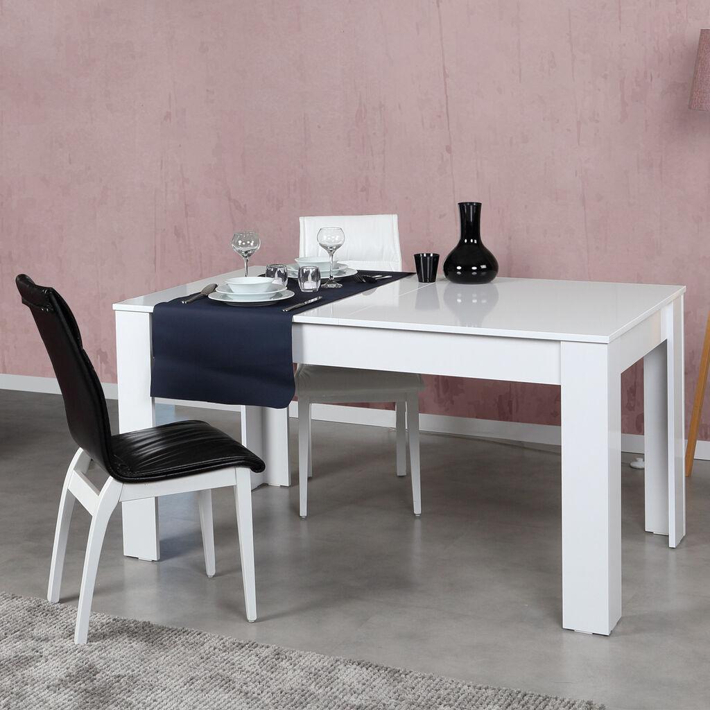 Hanah Home Trpezarijski sto Oblo 130x78x80cm Bijeli