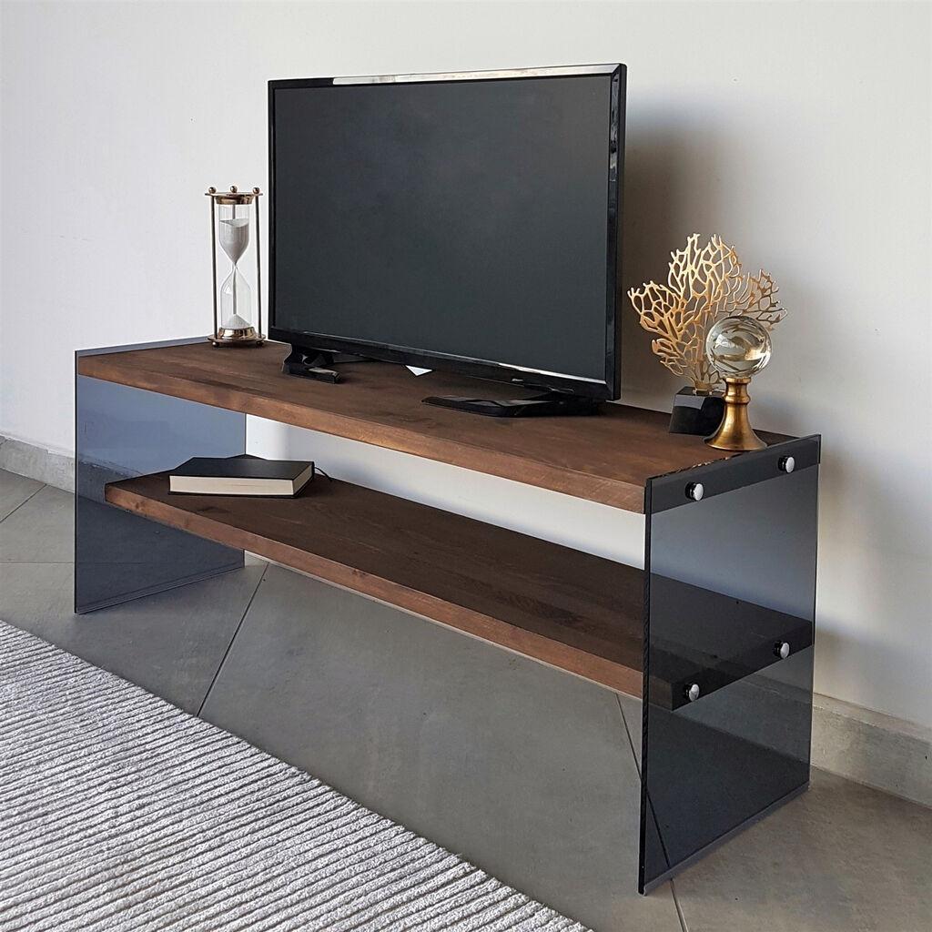 Hanah Home TV100 TV polica, smeđe-crna