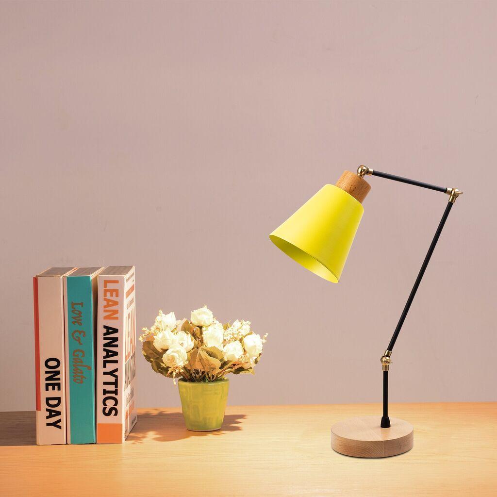 Opviq Stona lampa E27 Grlo, Žuta