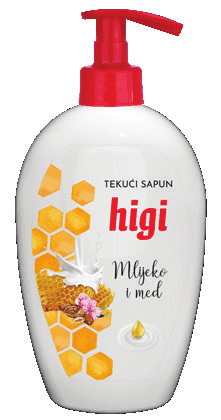 Higi Tekući sapun za ruke Mlijeko i med, 500ml