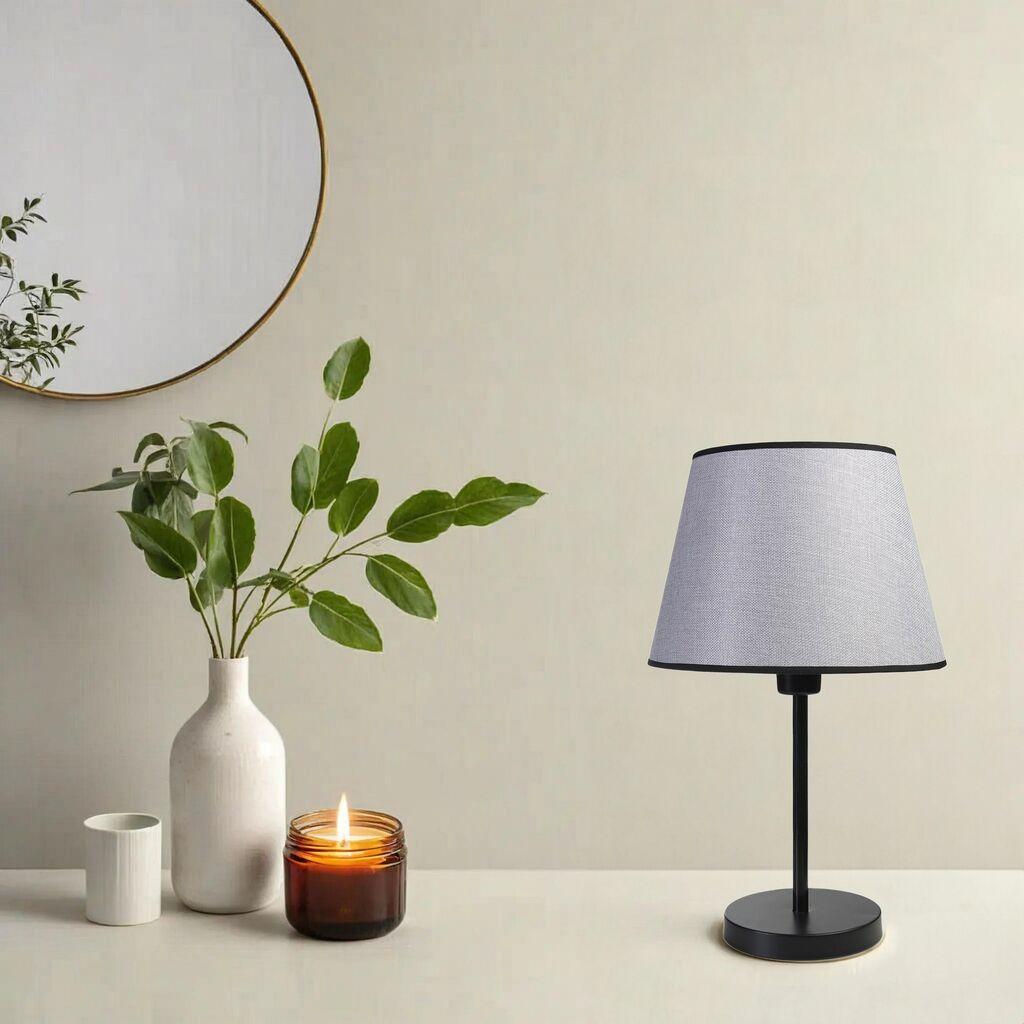 Opviq Stona lampa E27 Grlo, Siva